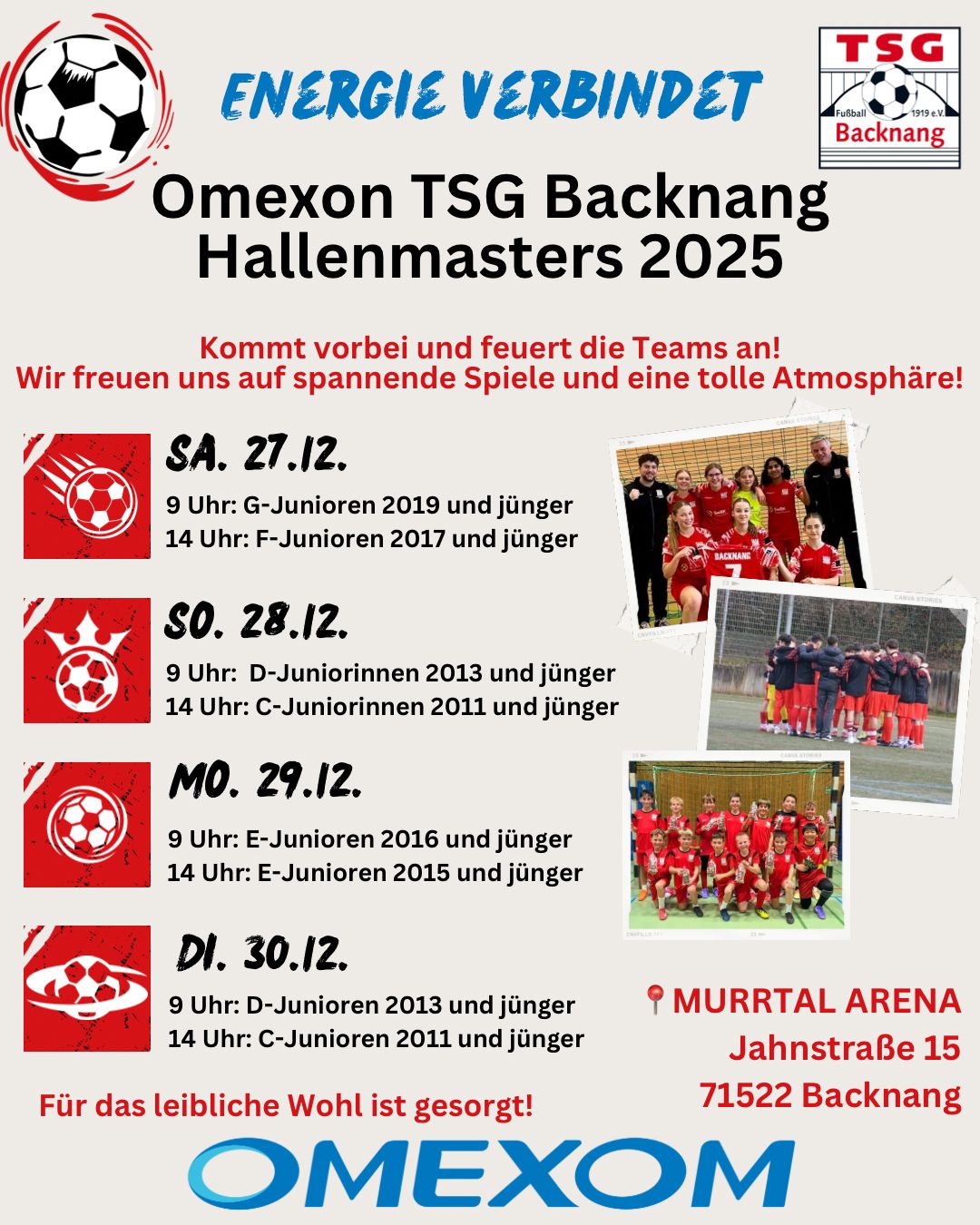 Omexom-Hallenmasters 2025 in der Murrtal-Arena